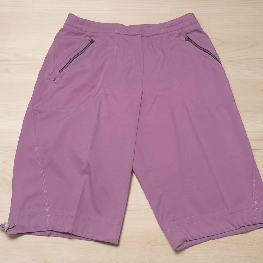 Tail‎ Tech Golf Women's Size 8 Purple Knee Length Cropped Pants Zip Pockets